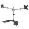 Image de Dual Monitor Stand - Ergonomic Desktop Monitor Stand for up to 32 VESA Displays - Free-Standing Articulating Universal Computer Monitor Mount -