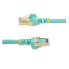 Image de Cable reseau Ethernet RJ45 Cat6 de 5 m - Cordon de brassage blinde Cat 6 STP sans crochet - Fil Gigabit aqua (6ASPAT5MAQ) - Cordon de raccordement -