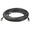 Image de Câble réseau Ethernet RJ45 Cat6 sans crochet - 10m/STP/noir - Cordon de raccordement - RJ-45 (M) pour RJ-45 (M) - 10 m - STP - CAT 6a - moulé, sans