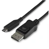 Image de Cable adaptateur USB-C vers DisplayPort de 1 m - 8K a 30 Hz - HBR3 - Compatible Thunderbolt 3 - Adaptateur vidéo externe - USB-C - DisplayPort - noir