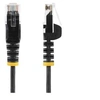 Image de Câble réseau Ethernet RJ45 Cat6 sans crochet - 50cm/UTP/noir - Cordon de raccordement - RJ-45 (M) pour RJ-45 (M) - 50 cm - CAT 6 - sans crochet -