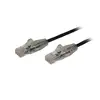Image de StarTech Cable - Black Slim CAT6 Patch Cord 0.5m