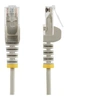 Image de Cable reseau Ethernet RJ45 Cat6 de 1,5 m - Cordon de brassage mince Cat 6 UTP sans crochet - Fil Gigabit gris (N6PAT150CMGRS) - Cordon de