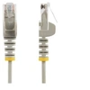 Image de Câble réseau Ethernet RJ45 Cat6 sans crochet de 2 m/UTP/gris - Cordon de raccordement - RJ-45 (M) pour RJ-45 (M) - 2 m - CAT 6 - sans crochet - gris