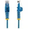 Image de Cable reseau Ethernet RJ45 Cat6 de 2 m - Cordon de brassage mince Cat 6 UTP sans crochet - Fil Gigabit bleu (N6PAT200CMBLS) - Cordon de raccordement