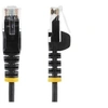 Image de Câble réseau Ethernet RJ45 Cat6 sans crochet de 2 m/UTP/noir - Cordon de raccordement - RJ-45 (M) pour RJ-45 (M) - 2 m - CAT 6 - sans crochet - noir