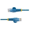 Image de Cable reseau Ethernet RJ45 Cat6 de 2,5 m - Cordon de brassage mince Cat 6 UTP sans crochet - Fil Gigabit bleu (N6PAT250CMBLS) - Cordon de