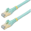 Image de Cordon de raccordement CAT6a - 1,5 m - Sans crochet - Aqua - Cordon de raccordement - RJ-45 (M) pour RJ-45 (M) - 1.5 m - STP - CAT 6a - moulé, sans