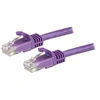 Image de Cordon de raccordement UTP CAT6 (1,5m) sans crochet - Violet - Cordon de raccordement - RJ-45 (M) pour RJ-45 (M) - 1.5 m - UTP - CAT 6 - sans crochet