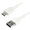 Image de Câble de Chargement 1m USB A vers USB C - Cordon USB 2.0 vers USB-C à Charge/Synchronisation Rapides - Gaine TPE en Fibre Aramide M/M 3A Blanc -