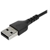 Image de Câble de Chargement 1m USB A vers USB C - Cordon USB 2.0 vers USB-C à Charge/Synchronisation Rapides - Gaine TPE en Fibre Aramide M/M 3A Noir -