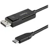 Image de Câble USB Type-C vers DisplayPort 1.2 (bidirectionnel) - 2 m - Câble DisplayPort - 24 pin USB-C (M) pour DisplayPort (M) - USB 3.1 / Thunderbolt 3 /