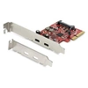 Image de Startech Carte PCI Express USB 3.1 à 2 ports USB-C - Jusqu'à 10 Gbps - Adaptateur USB - PCIe 3.0 x4 profil bas - USB-C 3.1 Gen 2 x 2 - pour P/N: