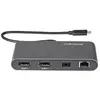 Image de Mini Dock Thunderbolt 3 - Station d'Accueil TB3 à Double Ecran - DisplayPort 4K 60Hz - 1x USB-A (3.2) & GbE - Câble 28cm - Adaptateur Multiport pour