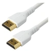 Image de Câble HDMI de haute vitesse avec Ethernet - 1 m - 4K 60 Hz - Premium - Renforcé et durable - Blanc - Premium High speed - câble HDMI avec Ethernet -