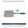 Image de Adaptateur USB 3.0 vers 4x HDMI - Carte Vidéo/Graphique Externe - Adaptateur USB Type-A vers Quadruple HDMI 1080p 60Hz - Convertisseur USB A vers