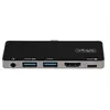 Image de Adaptateur Multiport USB-C - USB-C vers 4K 60Hz HDMI 2.0 - Power Delivery Passthrough 100W - Hub USB 3.0 3 Ports - Audio - Mini Dock USB-C - Travel
