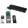 Image de Boitier USB-C 10Gbps vers M.2 NVMe/SATA SSD - Boitier Aluminium Externe Portable M.2 PCIe/SATA NGFF SSD - Câbles Hôte USB Type-C & USB-A - Compatible