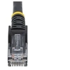 Image de Câble Ethernet CAT6 2m - LSZH (Low Smoke Zero Halogen) - Cordon RJ45 UTP Anti-accrochage 10 GbE LAN - Câble Réseau Internet 650MHz 100W PoE - Noir -
