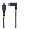 Image de Câble de Charge USB C de 1m, 60W PD - Chargeur USB 2.0 Coudé - Câble USB - 24 pin USB-C (M) droit pour 24 pin USB-C (M) angle droit - USB 2.0 - 3 A -