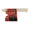 Image de Carte PCI Express SATA 4 ports - Contrôleur PCIe SATA - ASM1166 Non-Raid - Convertisseur PCI Express 3.0 vers SATA - Connecteurs Empilés - Carte
