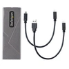 Image de Boîtier Externe SSD M.2 NVMe/SATA - Câbles Hôtes USB-C/A - Boitier externe - M.2 - M.2 Card (PCIe NVMe & SATA) - USB-C 3.2 (Gen 2) - gris sidéral