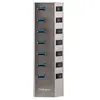 Image de Hub USB-C Auto-Alimenté 7 Ports, USB-C vers USB-A, BC 1.2 - Concentrateur (hub) - 7 x USB 3.2 Gen 1 - de bureau