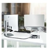 Image de Support de Bureau pour PC Portable - Socle Ventilé, Max 10kg - Support pour ordinateur portable - montable sur bureau - argent - pour P/N:
