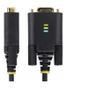 Image de Câble USB-Série de 1m, Rétention COM, USB-A/DB9 RS232, FTDI - Câble USB / série - USB (M) pour DB-9 (M) - 1 m - noir