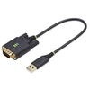 Image de 1ft (30cm) USB to Serial Adapter Cable, COM Retention, RS232 - Câble USB / série - USB (M) pour DB-9 (M) vissable - 30.5 cm - moulé, robuste