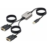 Image de Adaptateur USB vers Série de 2 Ports de 4 m, FTDI/DB9 RS232 - Câble USB / série - USB (M) pour DB-9 (M) vissable - 4 m - noir