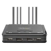 Image de Switch KVM à 2 Ports avec Câble DisplayPort 4K60/USB-A/Audio - Commutateur écran-clavier-souris/audio/USB - compact - 2 x KVM / audio / USB - 1