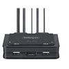 Image de Switch KVM à Câble Hybride USB-C DisplayPort 2 Ports, 4K60Hz - Commutateur écran-clavier-souris/audio/USB - compact - 2 x KVM / audio / USB - 1