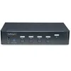 Image de Switch KVM DisplayPort 4 Ports, Moniteur Unique 4K, 6x USB - Commutateur écran-clavier-souris/audio/USB - 4 x KVM / audio / USB - 1 utilisateur local