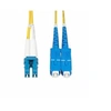 Image de Câble Fibre Optique de 1m Monomode LC vers SC(UPC) OS2, LSZH - Cordon de raccordement - mode unique LC/UPC (M) pour mode unique SC/UPC (M) - 1 m - 1