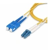 Image de Câble Fibre Optique de 5m Monomode LC vers SC(UPC) OS2, LSZH - Cordon de raccordement - mode unique LC/UPC (M) pour mode unique SC/UPC (M) - 5 m - 5