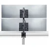 Image de Desk Mount For 2x Vertically Stacked Monitors, Dual 49", TAA - Kit de montage (2 plaques VESA, capuchon de pôle, 2 support VESA, pince en C de 25 -