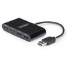 Image de 4-Port USB 2.0 Hub, USB Bus Powered, Small Travel Mini USB Hub, USB 2.0 Splitter, Multi-Port Portable USB Hub, 480Mbps, Overcurrent Protection (OCP)