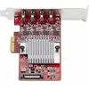 Image de Startech 4-Port USB Type-C PCIe Card, USB-C 10Gb, 4x Controllers, TAA - Adaptateur USB - PCIe 3.0 x4 - USB-C 3.2 Gen 2 x 4 - Conformité TAA