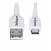 Image de 3ft (1m) White USB-A to USB-C Charging Cable/Cord, M/M - Câble USB - USB (M) pour 24 pin USB-C (M) - USB 2.0 - 3 A - 1 m - sans halogène, passif,