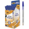 Image de BIC Cristal Original Stylos-Bille Pointe Moyenne (1,0 mm)- Parfait pour l'Ecole et au Bureau) - Bleu, Boîte de 50 en occasion ou reconditionné