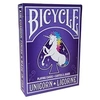 Image de UNICORN - Jeu de 56 cartes toilées plastifiées - format poker - 2 index standard