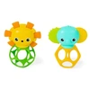 Image de Set de 2 hochets - Lion et Elephant