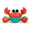 Image de Jouet bébé 6M+ Crabe musical a poursuivre, jouet de motricité globale et fine, capteurs a obstacle, rouge