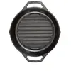 Image de Lodge Poêle grill à double poignée Fonte naturelle Ø 30cm Sain et sans PFAS Tous feux dont induction, four & BBQ Made in USA