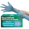 Image de Ansell TouchNTuff 92-670 Gants Jetables en Nitrile, Non Poudrés, Haute Protection Chimique et Mécanique, Contact Alimentaire, Sécurité Industrielle, Sans Latex, Bleu, Taille S (100 Gants) en occasion ou reconditionné