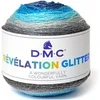 Image de Pelote de laine REVELATION GLITTER pour étoles - DMC Wonder(...) - 506 Bleu