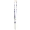 Image de Aiguilles à tricoter bambou BLUE FLOWER 23 cm N° 4,5 à 6 - CHIAOGOO(...) - Bleu (N°6)