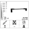 Image de Kit De Câbles D'Allumage -Ft604 Ngk Ngk Rcft604 Fiat