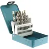 Image de Coffret De 18 Forets Cylindriques Pour Bois, Acier Et Béton - D-46202
